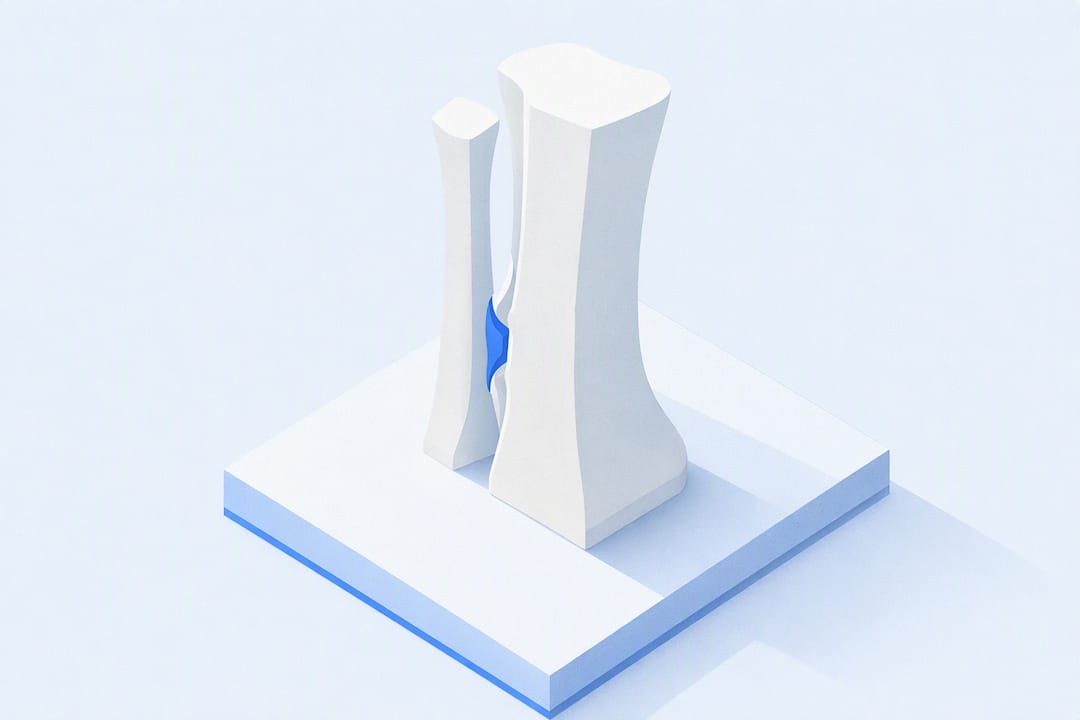 Illustrazione di una sindesmosi instabile