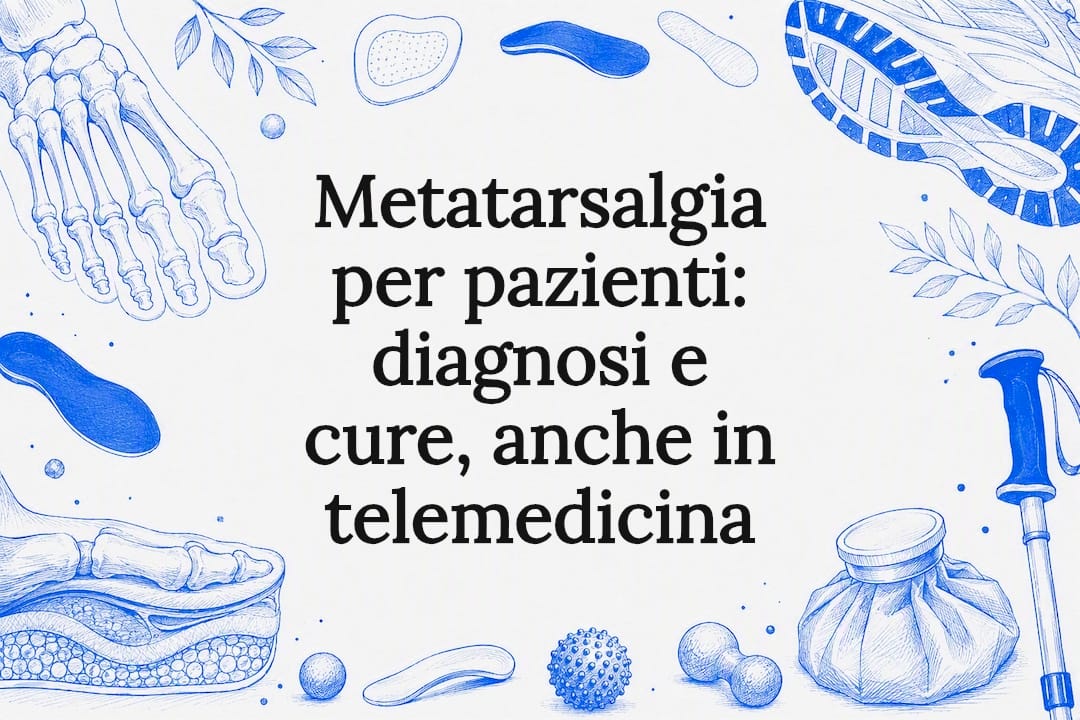 Illustrazione decorativa del titolo sulla metatarsalgia
